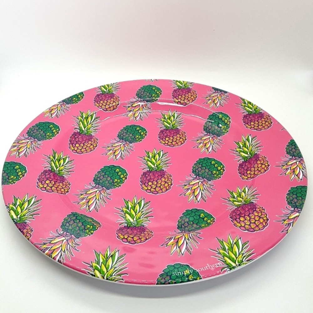 NWT Simply Southern Pineapple Dinnerware Set - Picture 3 of 8